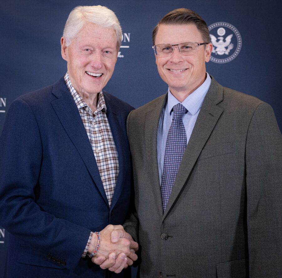 Kane Farabaugh with President Bill Clinton