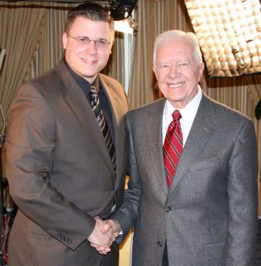 Kane Farabaugh with President Jimmy Carter
