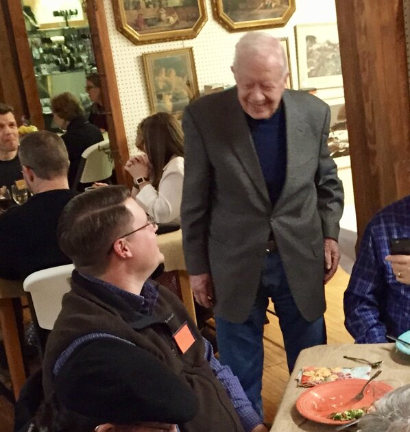 Kane Farabaugh with President Jimmy Carter