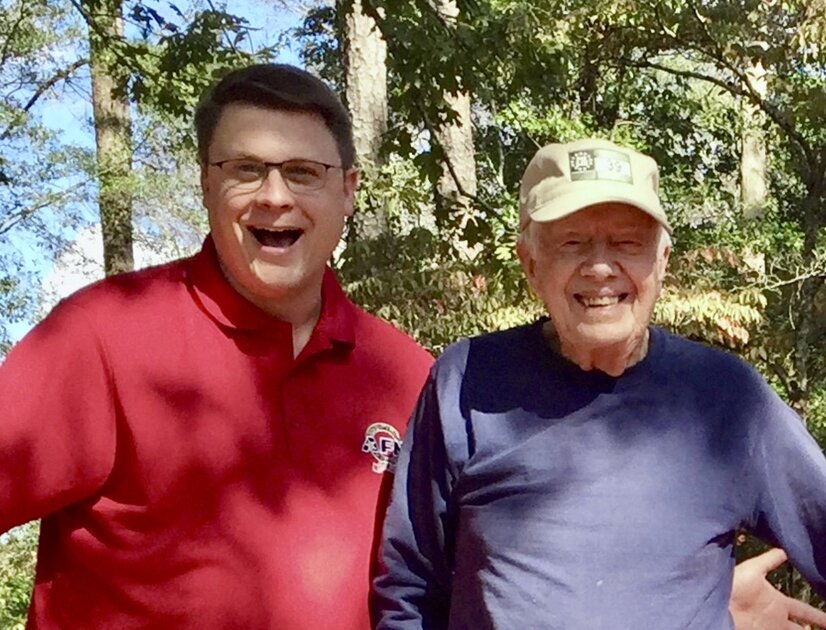 Kane Farabaugh with President Jimmy Carter