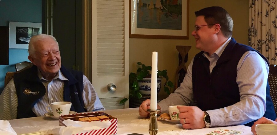 Kane Farabaugh with President Jimmy Carter