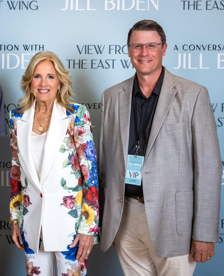 Kane Farabaugh with First Lady Dr. Jill Biden