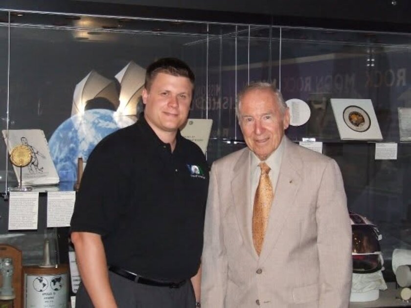 Kane Farabaugh with Apollo astronaut Jim Lovell