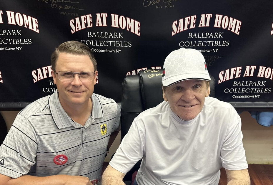 Kane Farabaugh with Pete Rose