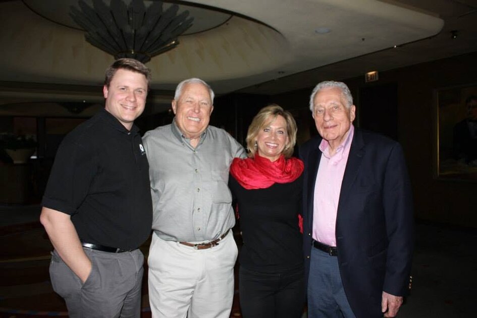 Kane Farabaugh with Secret Service agents Clint Hill and Gerald Blaine, and author Lisa McCubbin